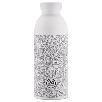 Insulated Water Bottle 500 ml - White